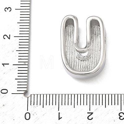 Brass Initial Beads KK-B167-27P-01U-1