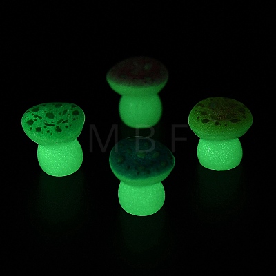 Luminous Resin Mushroom Ornament RESI-F045-09A-1