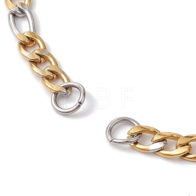 304 Stainless Steel Figaro Chain Bracelet Makings AJEW-JB01285-1