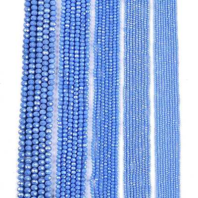 Electroplate Glass Beads Strands EGLA-A044-P4mm-A17-1