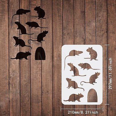 Large Plastic Reusable Drawing Painting Stencils Templates DIY-WH0202-185-1