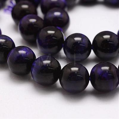 Natural Tiger Eye Bead Strands G-P230-08-D-10mm-1