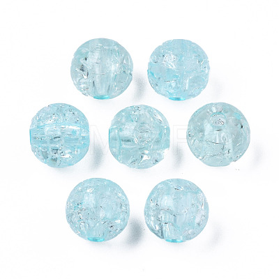 Transparent Crackle Acrylic Beads MACR-S373-66-N07-1