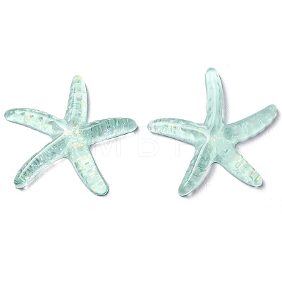 Translucent Resin Sea Animal Cabochons RESI-B016-01F-1