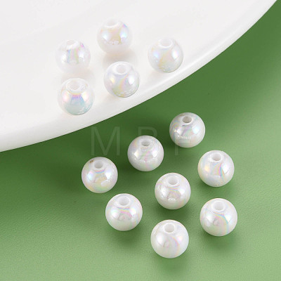 Opaque Acrylic Beads MACR-S370-D8mm-01-1