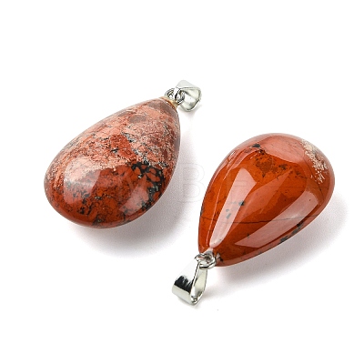 Natural Red Jasper Pendants GG-K002-09F-1