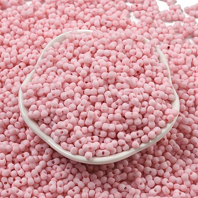 Macaron Color Opaque Frosted Glass Seed Beads SEED-K009-12B-08-1