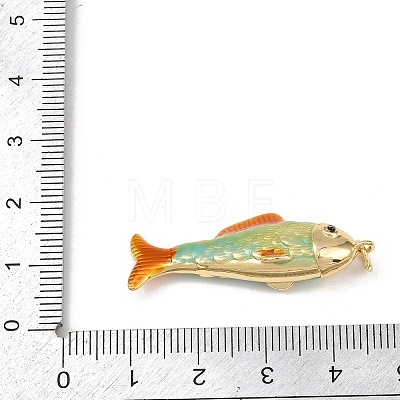 Brass Enamel Pendants KK-L255-03G-B-1