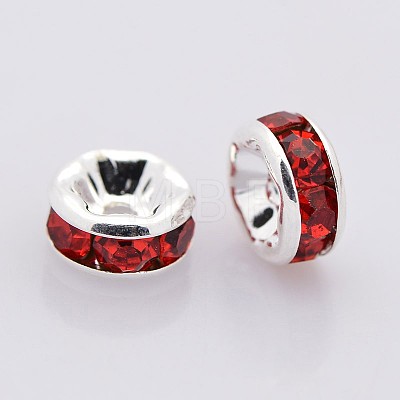Brass Rhinestone Spacer Beads RB-A014-Z5mm-21S-NF-1