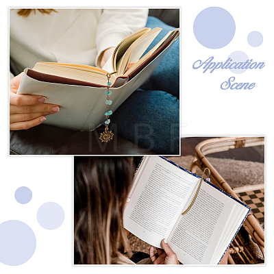 15Pcs 3 Style Alloy Bookmark AJEW-FH00048-1