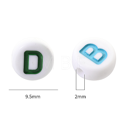 Opaque White Acrylic Beads SACR-YW0001-23-1