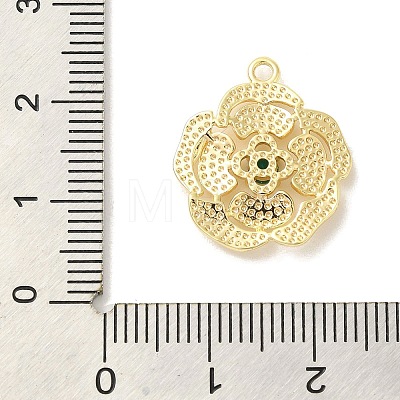 Brass Glass Pendants KK-Z073-15G-05-1