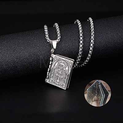 Alloy Pendant 201 Stainless Steel Chain Necklaces for Men FS-WG1D596-11-1