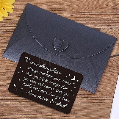 Fingerinspire Stainless Steel Blank Thermal Transfer Cards and Paper Envelopes DIY-FG0001-74F-1