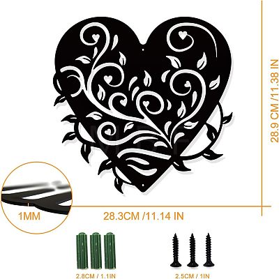 Iron Wall Art Decorations HJEW-WH0067-045-1