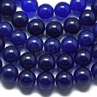 Natural Malaysia Jade Beads Strands G-L645-C01-10mm-18-1