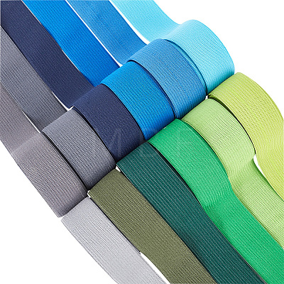30M 12 Colors Colored Flat Elastic Rubber Band EC-BC0001-51-1