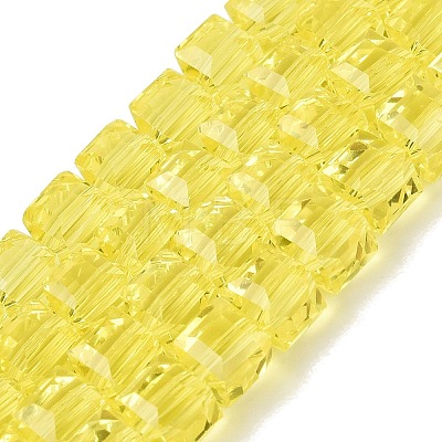 Transparent Glass Beads Strands LS-GLAA-R041-8x8mm-A01-1