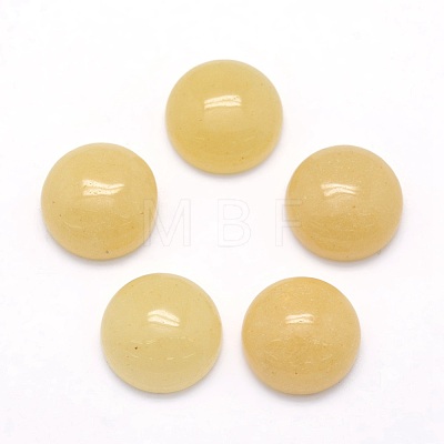 Natural Topaz Jade Cabochons G-P393-R35-12mm-1