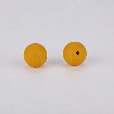 Round Silicone Focal Beads SI-JX0046A-55-1