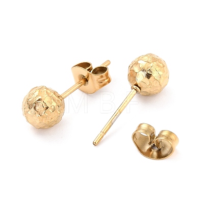 Ion Plating(IP) 304 Stainless Steel Stud Earring Findings STAS-I183-09A-G-1