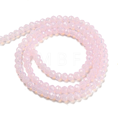 Baking Painted Transparent Glass Beads Strands DGLA-A034-J3mm-B04-1