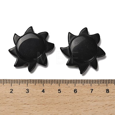 Natural Obsidian Cabochons G-Q190-01G-1