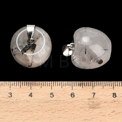 Natural Tourmalinated Quartz Pendants GG-K002-15M-1