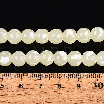 Baking Paint Glass Beads X1-DGLA-N015-8mm-08-1
