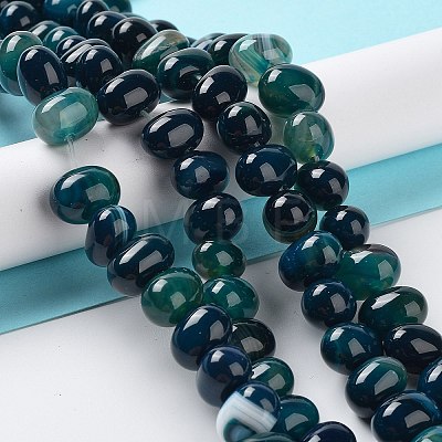 Natural Agate Beads Strands G-G021-03B-17-1