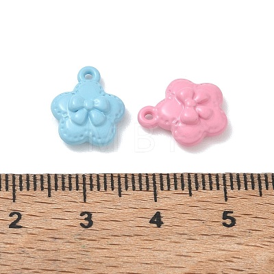 Spray Painted Alloy Charms AL-CBA5B8E-18-1