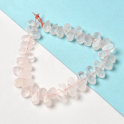 Natural Rose Quartz Beads Strands G-B064-B30-1
