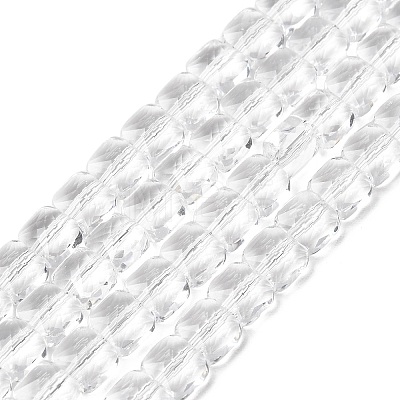 Transparent Glass Beads Strands X-GLAA-L050-A18-1