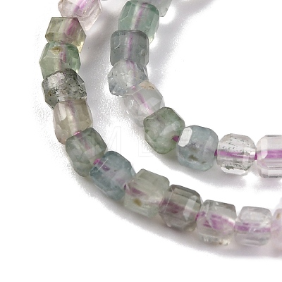 Gradient Color Natural Colorful Fluorite Beads Strands G-NH0034-A02-01-1