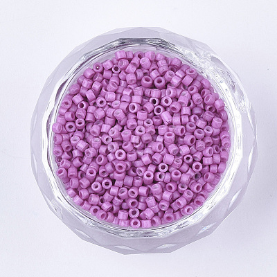 Baking Paint Cylinder Seed Beads SEED-Q036-02A-D11-1