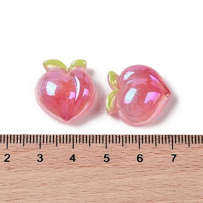 Glitter Plated Resin Cabochons RESI-H163-11D-1