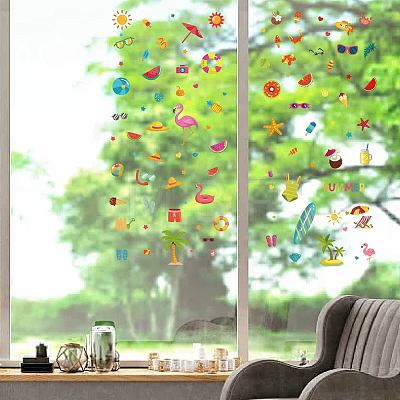 8 Sheets 8 Styles PVC Waterproof Wall Stickers DIY-WH0345-179-1