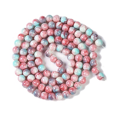 Baking Paint Glass Bead Strands GLAA-H031-01B-01-1