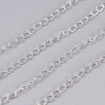 Brass Twisted Chains CHC-Q001-5x4mm-S-1