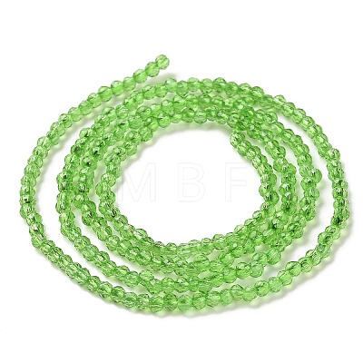 Transparent Glass Beads Strands GLAA-H021-03-18-1
