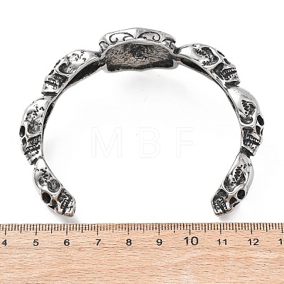 316 Surgical Stainless Steel Cuff Bangles BJEW-C142-01C-AS-1