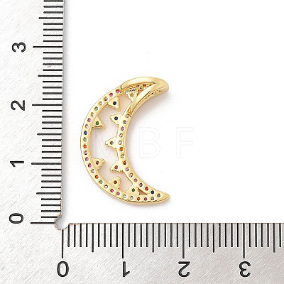 Brass Micro Pave Cubic Zirconia Pendants ZIRC-I069-02G-05-1