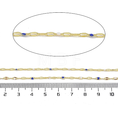 Rack Plating Brass Dapped Chains AJEW-Q153-03G-07-1