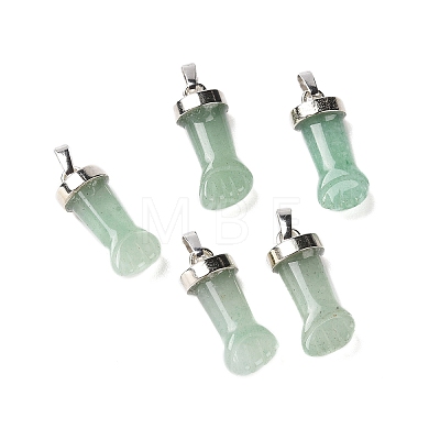 Natural Green Aventurine Pendants G-K322-01A-P-01-1