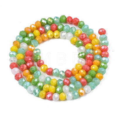 Opaque Glass Beads Strands GLAA-T006-07-A05-1