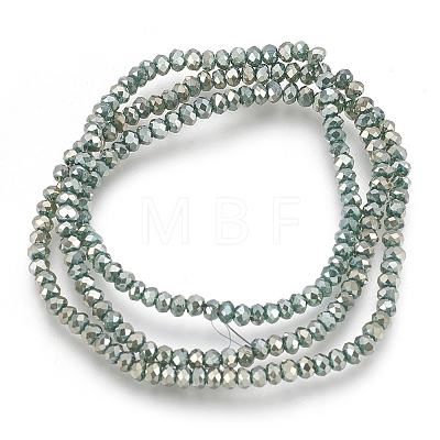 Electroplate Glass Beads Strands EGLA-P018-2mm-FR-B11-1