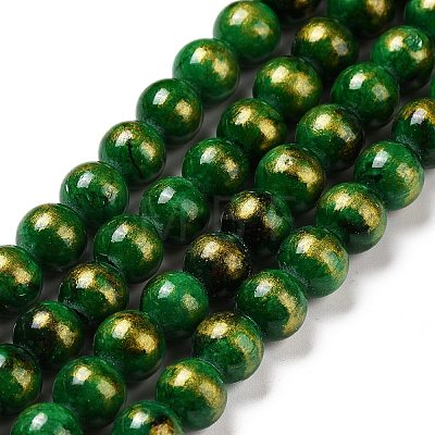 Natural Mashan Jade Beads Strands G-F670-A17-8mm-1