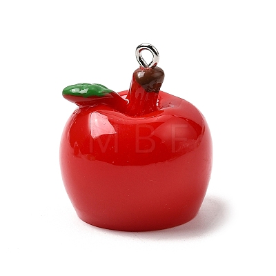 Opaque Resin Pendants RESI-B040-01B-1
