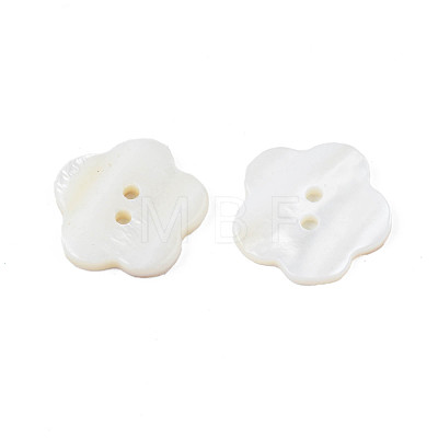 Natural Freshwater Shell Buttons SHEL-N026-181-1