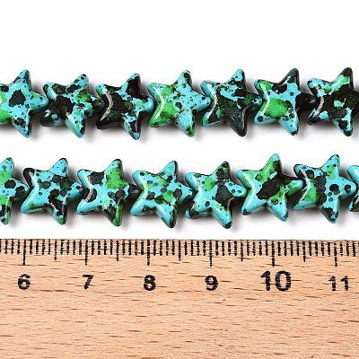 Spray Painted Synthetic Turquoise Beads Strands LS-UNKW-T001-11B-1